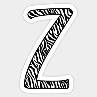 Z for zebra Sticker